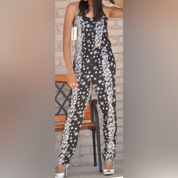 Vanilla Star Floral Print Summer Jumpsuit - Picture 1 of 8
